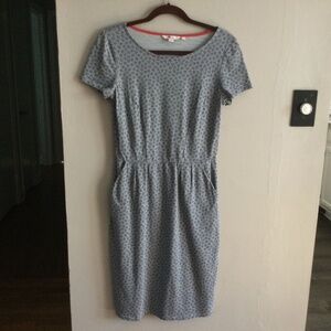 Boden Navy/White Floral “Phoebe” Cotton Dress